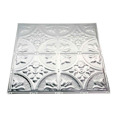 Great Lakes Tin Jamestown 2' X 2' Lay-In Tin Ceiling Tile In Unfinished -